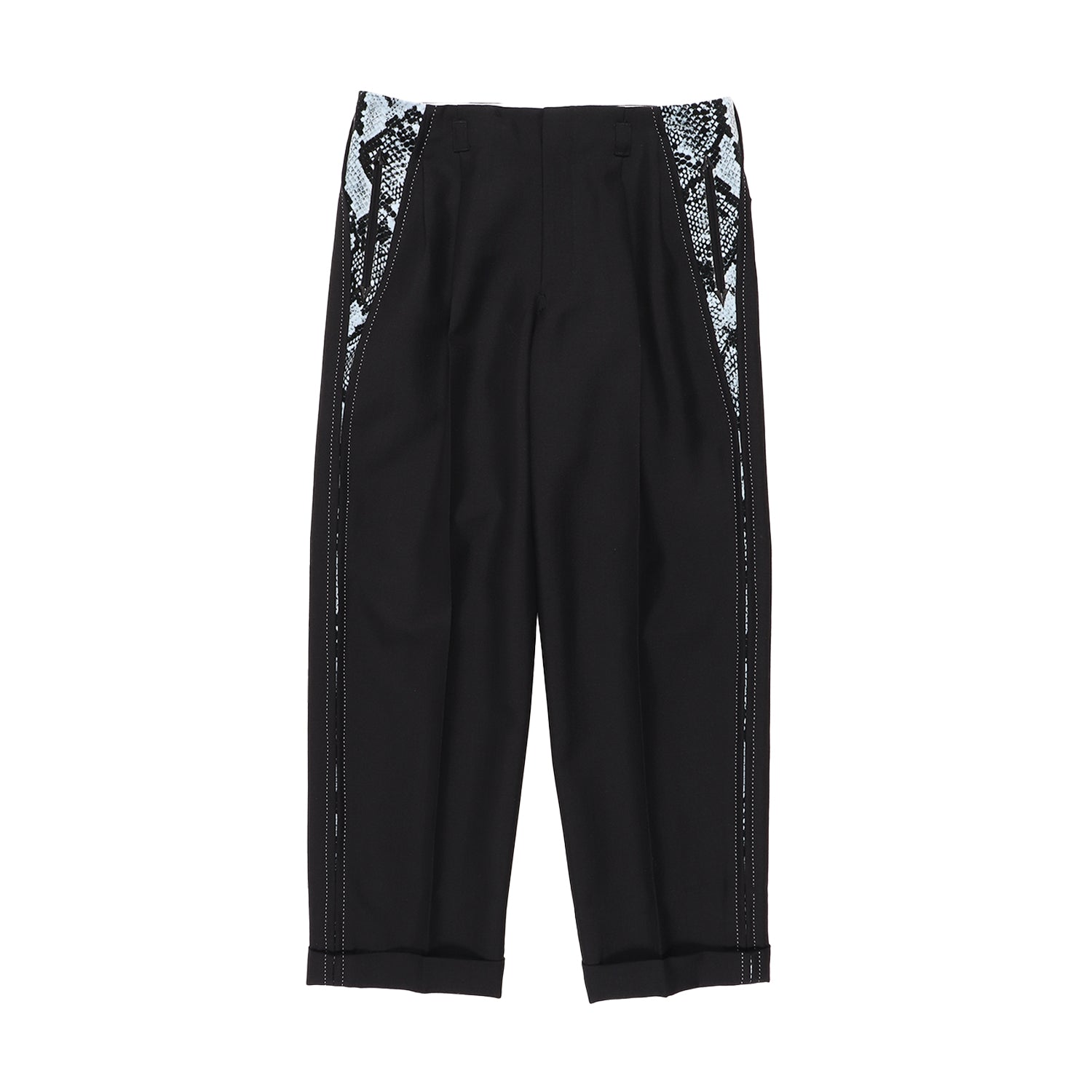 Wolf's Head Rockabilly Pants (Black-Blue)